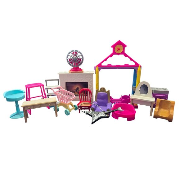 Dollhouse Furniture Toy Large Lot Mixed Scales - Picture 2 of 10